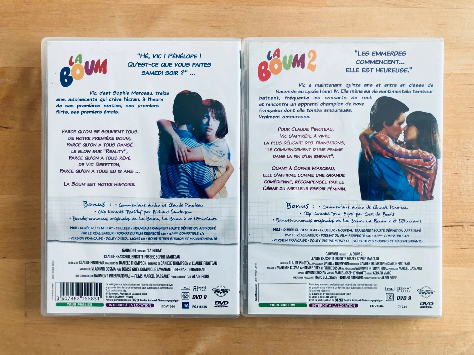 Set of 2 DVDs La Boum 1 and 2 Sophie Marceau. – photo 3